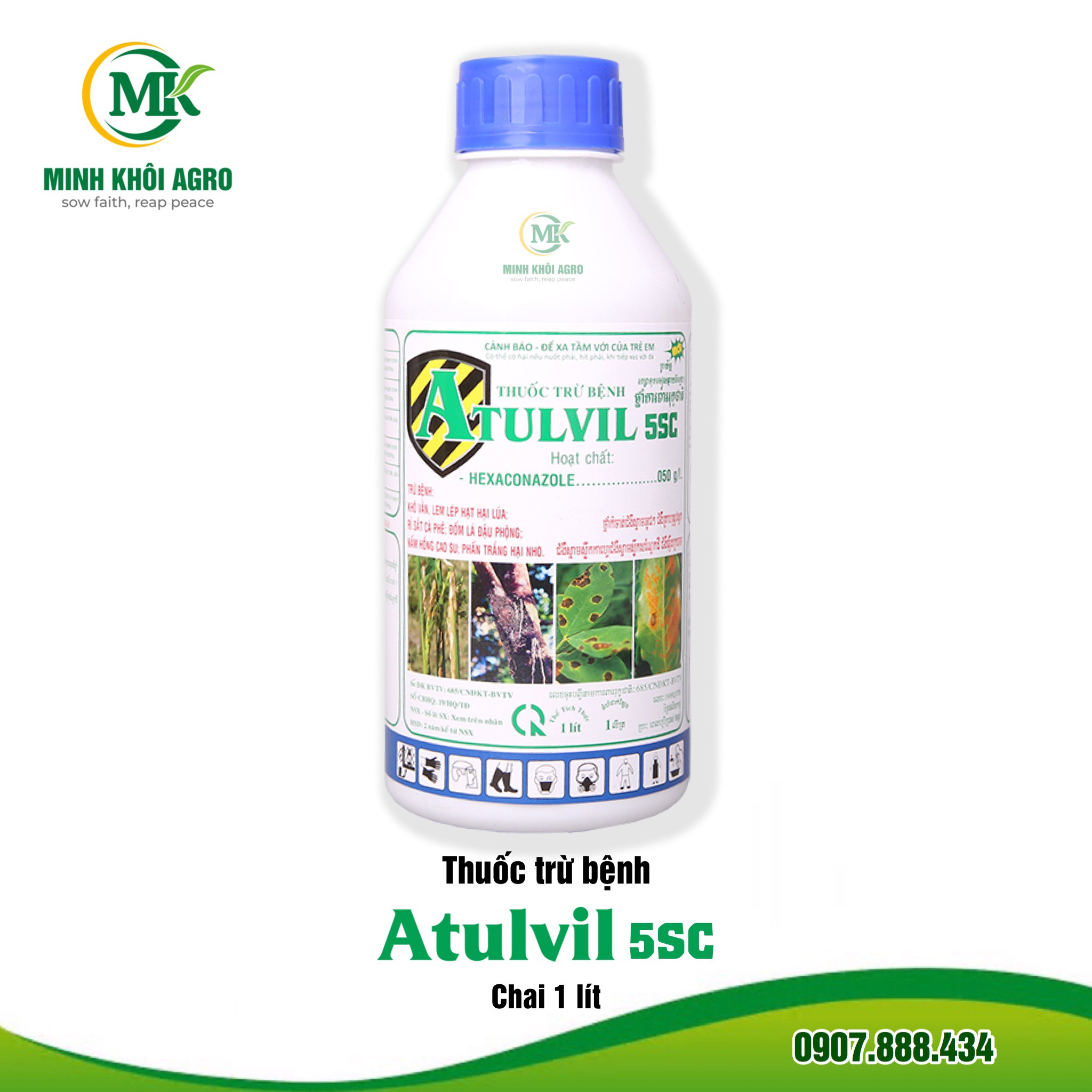 Thuốc trừ bệnh Atulvil 5SC - Chai 1 lít